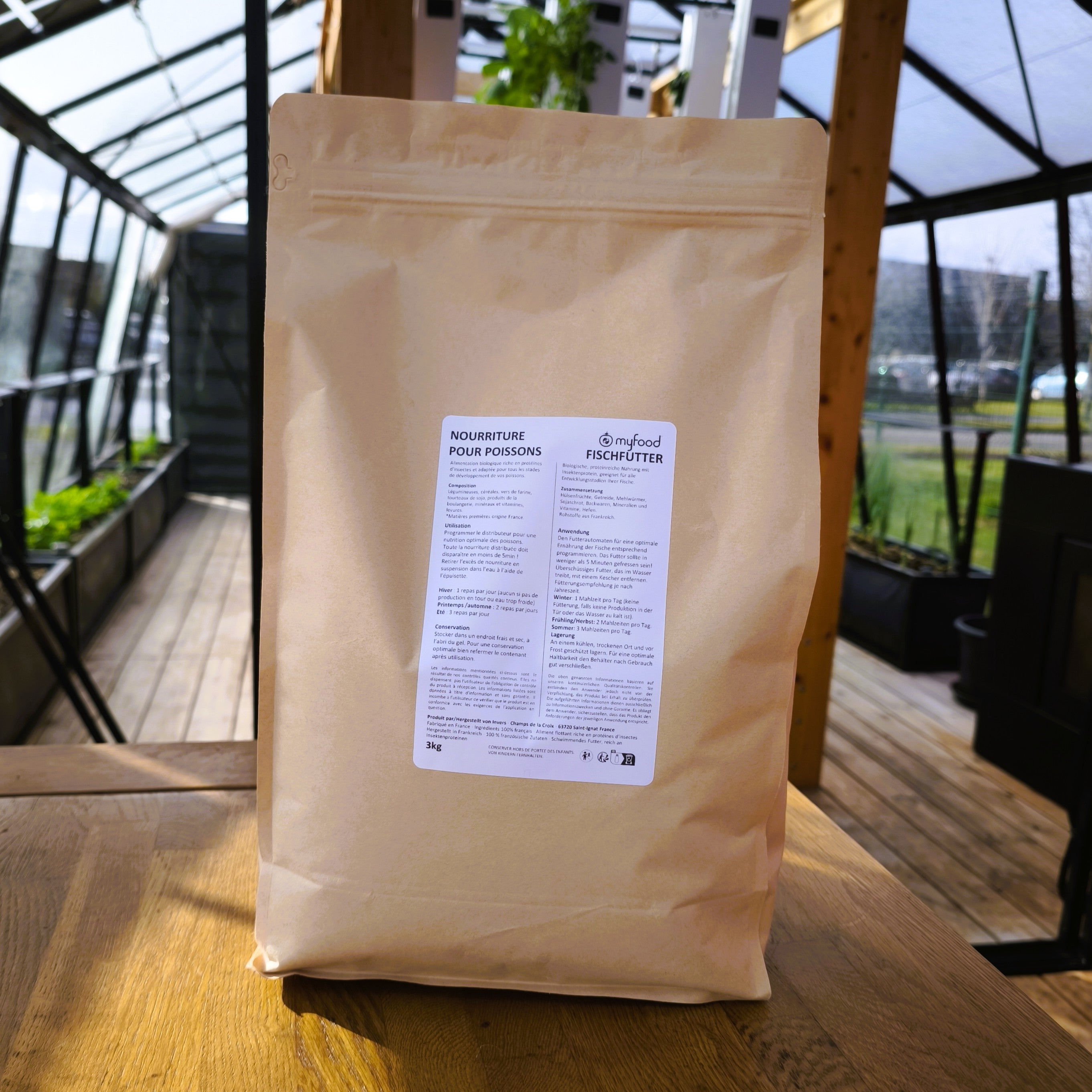 Aquaponic fish food insect-based - 3kg